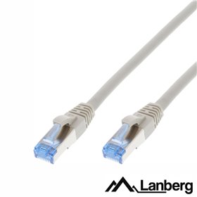 Cabo S/Ftp Lszh Cat6A 0.5M Cinza Lanberg