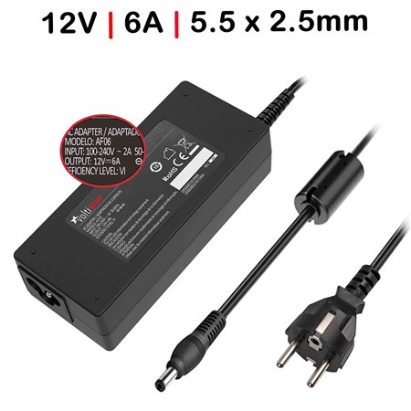 Carregador para TFT Monitor 12V 6A 72W