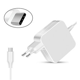 Carregador USB Tipo C USB-C 65W 5V/2.4A 9V/3A 12V/3A 15V/3A 18V/3A 20V/2.25A 20.3V/3A 65W