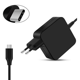Carregador Multivoltagem USB Tipo-C USB-C 5V-3A 5.2V-2.4A 9V-3A 12V-3A 14.5V-2A 15V-3A 20V-3.25A 20.3V-3A 65W