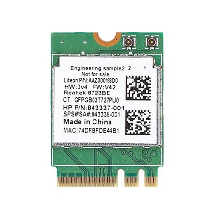CartãoWiFi 802.11B/G/N + Bluetooth 4.0 para Portáteis Dell Acer Asus Toshiba Rtl8723Be