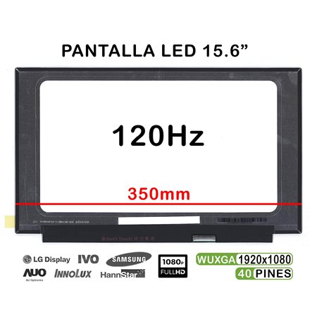 Ecrã LED de 15.6" para Portatil Lenovo IdeaPad Gaming 3I 15Imh05 Nv156Fhm-Nx1 120Hz