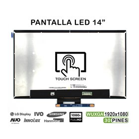 Ecrã LED Tátil 14" para Portatil HP Pavilion X360 14M-By FHD
