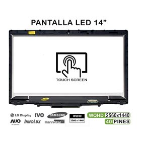 Ecrã Completo com Tátil de 14" para Portatil Lenovo ThinkPad X1 Qhd LP140Qh1 Sp E1