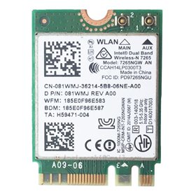 Cartão Intel Dual Band 7265Ngw 802.11AnWiFi + Bluetooth 4.0 para Portatil HP Wlan 756748-001