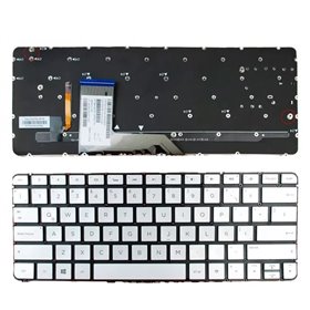 Teclado para Portatil HP Spectre 13-4000 13-4100 13-4200 X360 Prata Sem Estrutura
