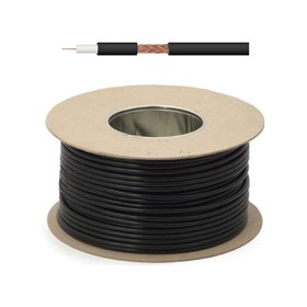 Cabo Coaxial 75 Ohm Rg59 Ø6.2 Preto