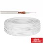 Cabo Mini Coaxial 75 Ohm Ø3Mm Branco