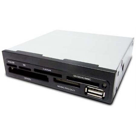 Leitor de cartão de memória e usb coolbox cr400 3,5'' interno