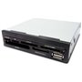 Leitor de cartão de memória e usb coolbox cr400 3,5'' interno