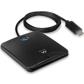 leitor de cartão dni usb tipo c ewent