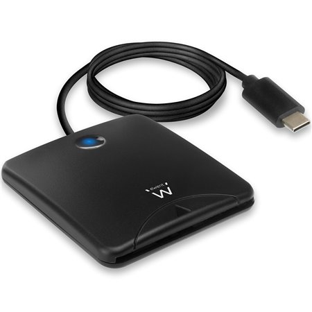 leitor de cartão dni usb tipo c ewent