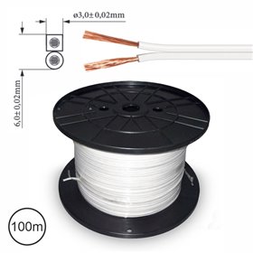 Cabo Coluna 2X1.5Mm Branco Paralelo