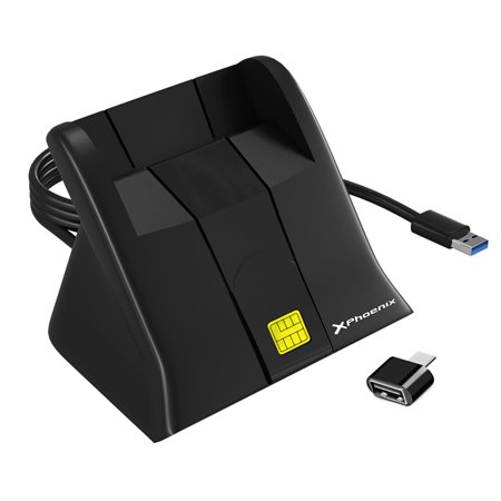 Leitor de cartão inteligente eletrônico dni phoenix usb para - adaptador tipo c