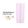Rolo de Papel Lavandaria 75/76x70x11mm (Pack de 10 unidades) - Lilás