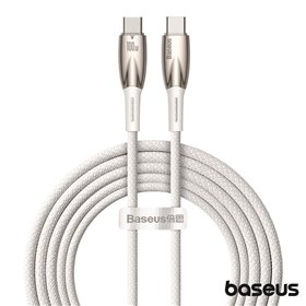 Cabo USB-C Macho P/ USB-C Macho 2m 100W Glimmer BASEUS