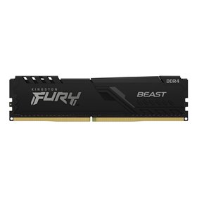 Memória ram ddr4 16gb kingston - 3200mhz - pc4 - 25600 - fury beast rgb - preto - 1.2v