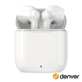 Auriculares Earbuds TWS Bluetooth V5.0 Branco DENVER