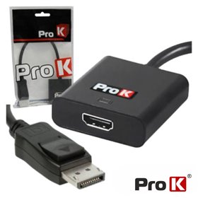 CABO DISPLAYPORT MACHO / HDMI FÊMEA PROK