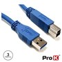 CABO USB-A 3.0 MACHO / USB-B MACHO 3M PROK