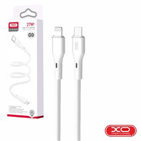 Cabo USB-C Macho / Lightning Macho PD 27W 1m Branco XO