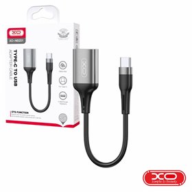 Cabo Adaptador USB-C Macho/USB-A 2.0 Fêmea OTG XO
