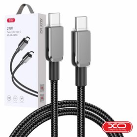 Cabo USB-C Macho / USB-C Macho PD 60W 1m Preto XO