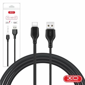 Cabo USB-A 2.0 Macho / USB-C 2.1A 2M Preto XO