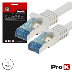 CABO S/FTP CAT6E 1M CINZA PROK
