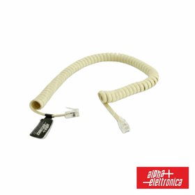 Cabo Telefone 4p4c Espiral Marfim 2.1m