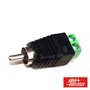 FICHA RCA MACHO COM TERMINAIS EM PARAFUSO
