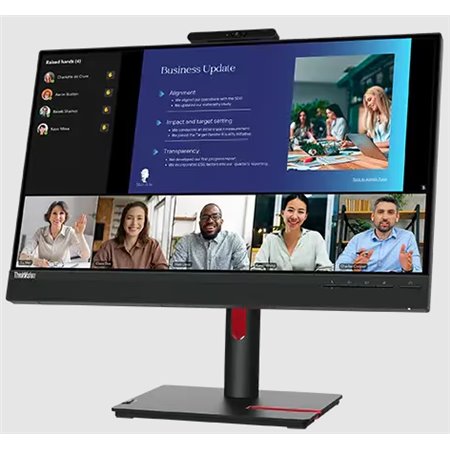 Monitor Lenovo ThinkVision T24v-10, 24" IPS, Rotativo, HUB USB com colunas e webcam - Recondicionado
