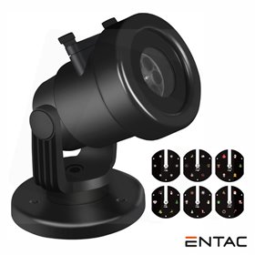 Projetor LED Natal Interior/Exterior 230V C/ 6 Slides ENTAC