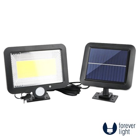 Candeeiro Exterior 8W 600lm 6000K C/ Sensor PIR Painel Solar