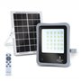 Kit Foco LED C/ Painel Solar 30W 6500K 400lm Cinzento
