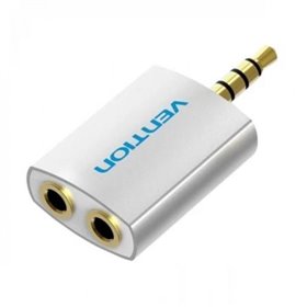 Adaptador Audio Vention BDAW0/ Jack 3.5 Macho - 2x Jack 3.5 Fêmea/ Branco