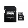 Cartão de memória micro sd goodram 128gb c10 uhs - i com adaptador