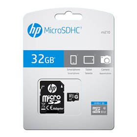 Cartão de memória micro secure digital sd hp 32gb classe 10 u1