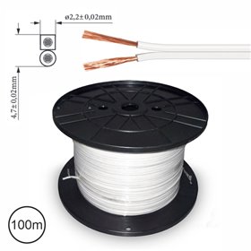 Cabo Coluna 2X1.0Mm Branco Paralelo