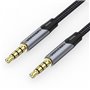 Cabo Estéreo Vention BAQHD/ Jack 3.5 Macho - Jack 3.5 Macho/ 50cm/ Cinza