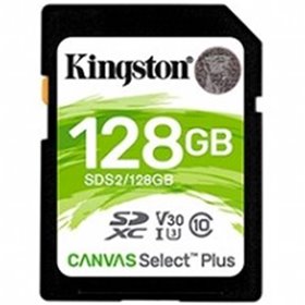 Memória sdxc 128gb kingston canvas select plus uhs - i u3 - cl10 - r: 100mb - sw:85mb - s