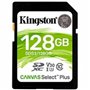 Memória sdxc 128gb kingston canvas select plus uhs - i u3 - cl10 - r: 100mb - sw:85mb - s