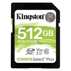 Cartão de memória sdxc 512gb kingston canvas select plus uhs - i cl10