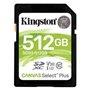 Cartão de memória sdxc 512gb kingston canvas select plus uhs - i cl10