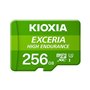 Cartão de memória micro secure digital sd kioxia 256gb exceria high endurance uhs - i c10 r98 com adaptador