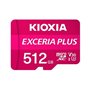 Cartão de memória micro secure digital sd kioxia 512gb exceria plus uhs - i c10 r98 com adaptador