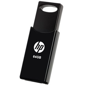 Memória usb 2.0 hp v212w 64gb preto
