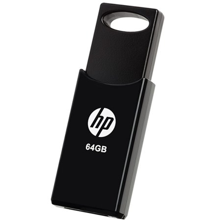 Memória usb 2.0 hp v212w 64gb preto