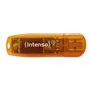 usb 2.0 memória intensa arco-íris 64 gb laranja