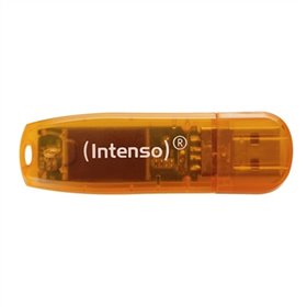 usb 2.0 memória intensa arco-íris 64 gb laranja